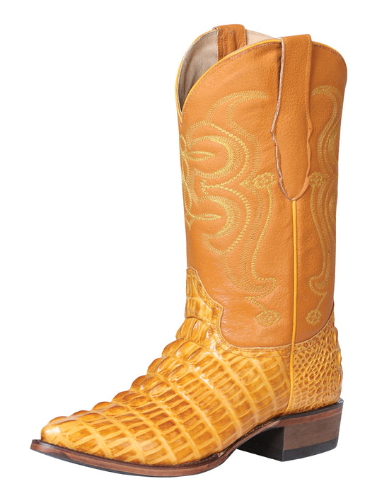 El Señor de los Cielos X El General Men’s Cowboy Boot - Butter Caiman Print 40843