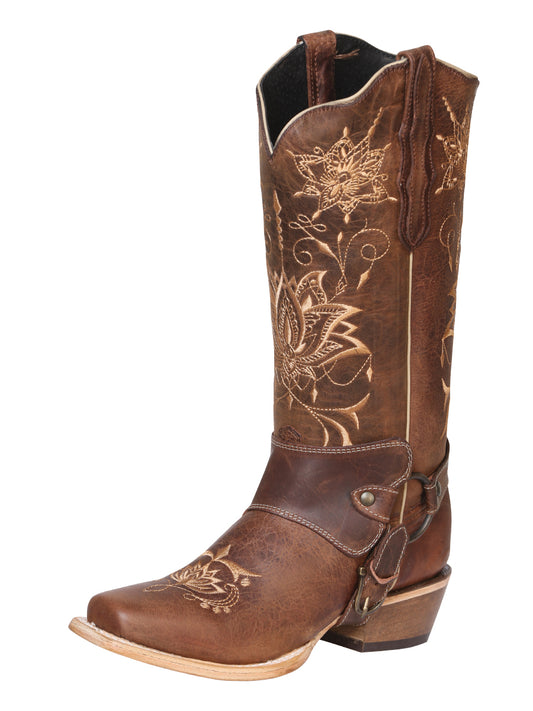El General Women's Square Toe Cowboy Boot - Rustic Shedron 41907