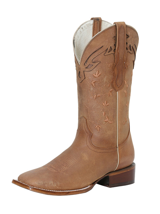 El General Women’s Sqaure Toe Cowboy Boot - Honey 42258