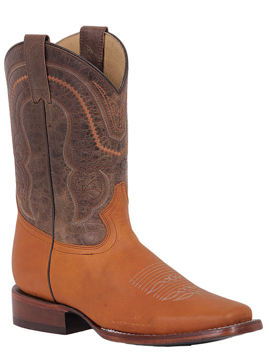 El General Men's Square Toe Cowboy Boot - Crazy Brandy 42995