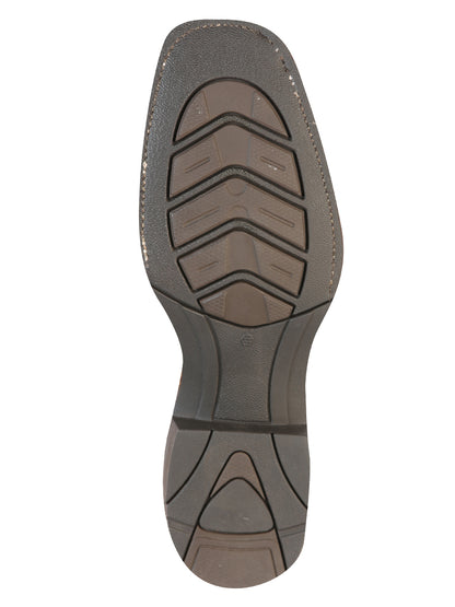 El General Men's Square Toe Cowboy Boot - Crazy  Honey 43012