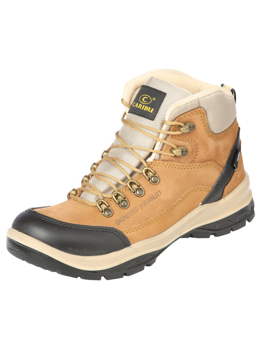 Caribu Men's Lace-up Ankle Work Boot - Nubuck Light Brown 44364