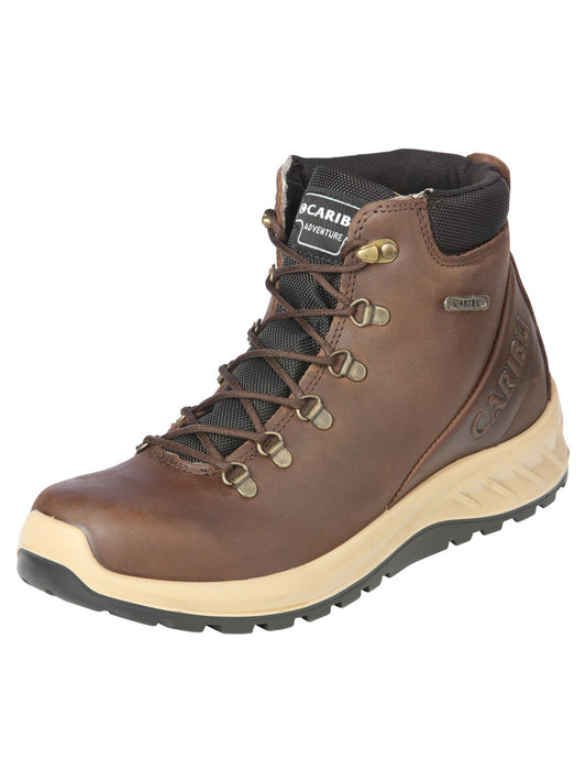 Caribu Men's Waterproof Lace-Up Work Boot - Brown 44365