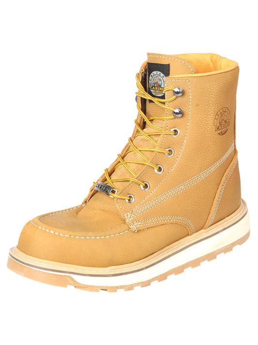 Caribu Men's Lace-up Work Ankle Boot - Honey - 44369