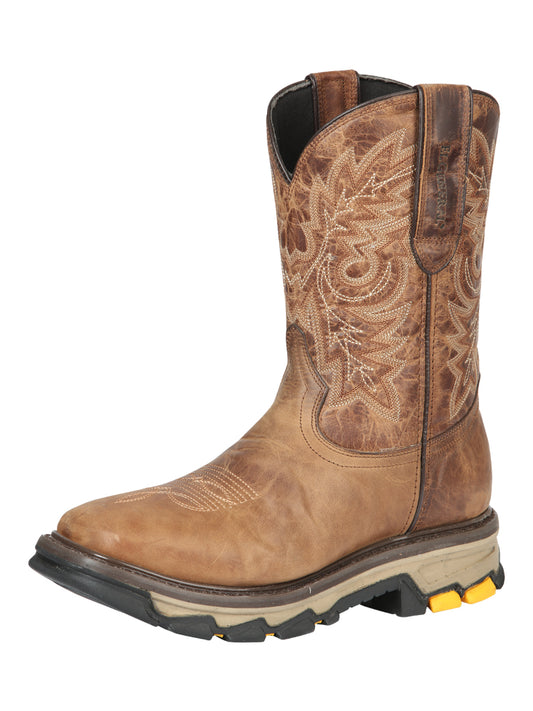 El General Men’s Square Toe Work Boot- Sand 44691