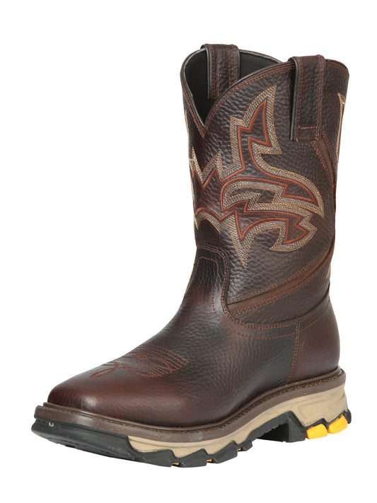 El General Men’s Square Toe Work Boot -  Bull Fight Brown 44692