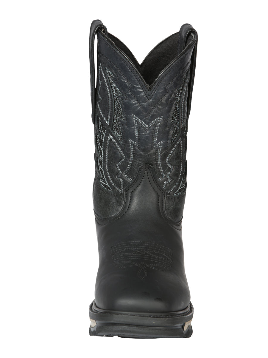 El General Men’s Square Toe Work Boot - Crazy Black 44694
