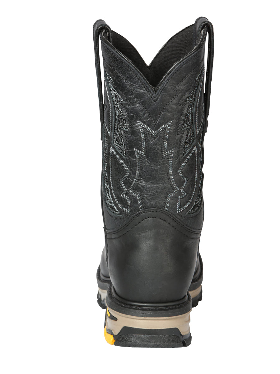 El General Men’s Square Toe Work Boot - Crazy Black 44694