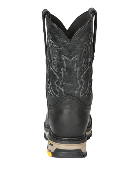 El General Men’s Square Toe Work Boot - Crazy Black 44694