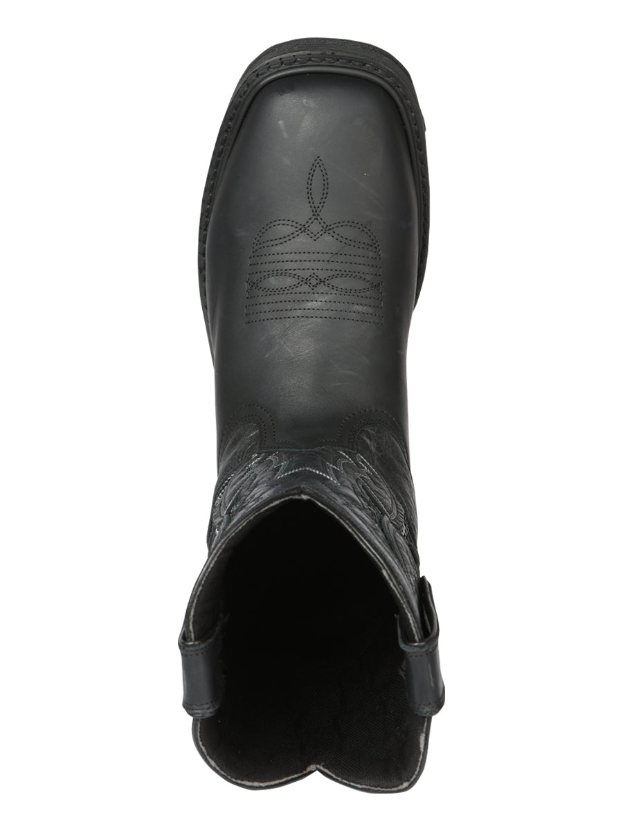 El General Men’s Square Toe Work Boot - Crazy Black 44694