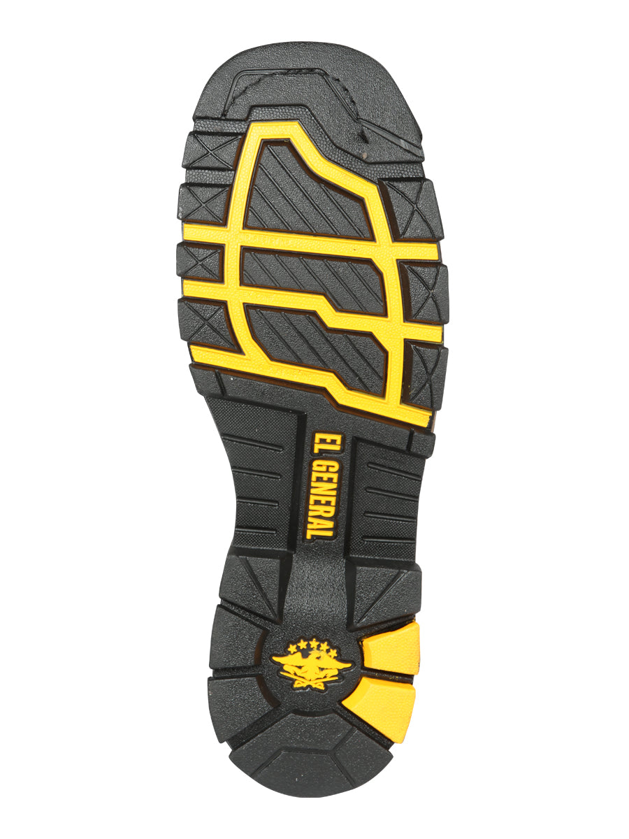 El General Men’s Square Toe Work Boot - Crazy Black 44694