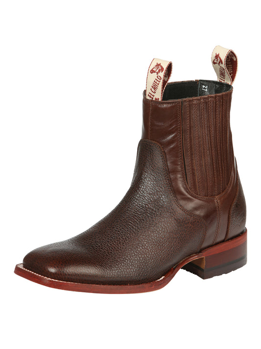 El Canelo Men’s Square Toe Ankle Boots - Caisson Choco 45210