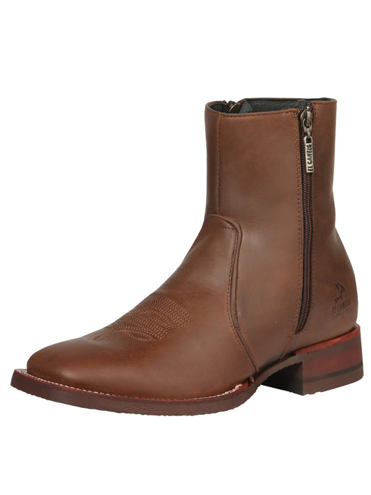 El Canelo Men’s Ankle Boots Botines - Crazy Leather Wood 45214