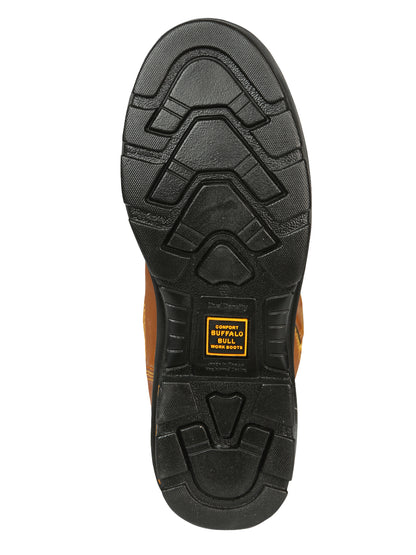 Buffalo & Bull Men’s Work Cowboy Boots  - Crazy Miel 45258