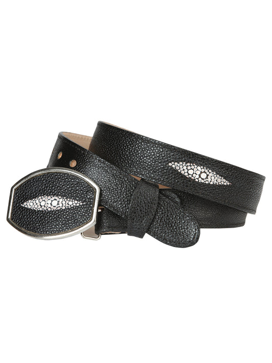 El General Men's Stingray Leather Cowboy Belt 45574
