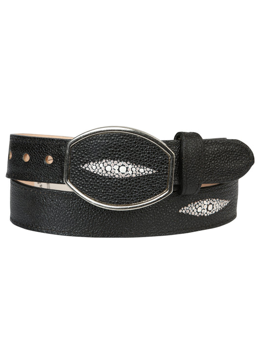 El General Men's Stingray Leather Cowboy Belt 45574