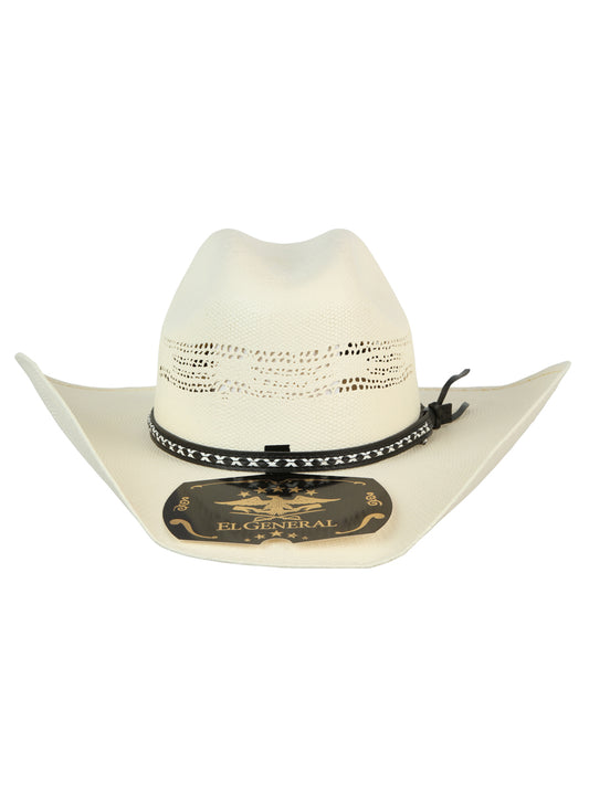 El General Men's 20X Palm Straw Western Cowboy Hat - Bangora Toro  JB Brim 45763