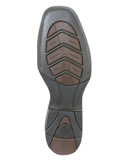 El General Men's Narrow Square Toe Classic Cowboy Rodeo Boot - Dark Brown - 51118