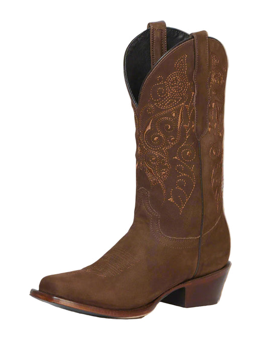 El General Women's Cowboy Rodeo Boot  Limited Edition - Nobuck Camel 122488