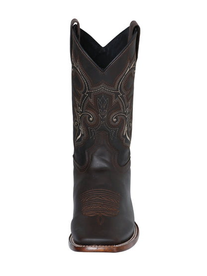 El Senor de los Cielos x El General Square Toe Cowboy Rodeo -  100% Leather - Crazy Choco 124067