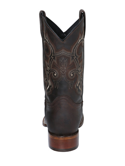 El Senor de los Cielos x El General Square Toe Cowboy Rodeo -  100% Leather - Crazy Choco 124067