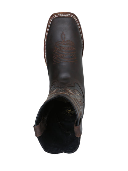 El Senor de los Cielos x El General Square Toe Cowboy Rodeo -  100% Leather - Crazy Choco 124067