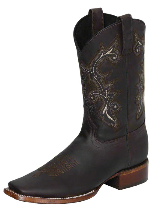 El Senor de los Cielos x El General Square Toe Cowboy Rodeo -  100% Leather - Crazy Choco 124067