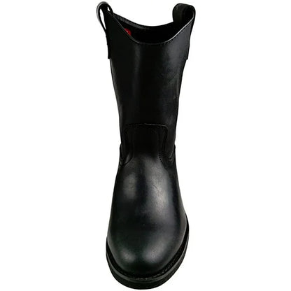 Establo Men's Work Boot - Leather Grasso -  Black 311
